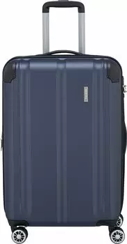 Travelite City 4-Rollen-Trolley 68 cm erw. green