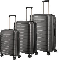 travelite Trolleyset "AIR BASE 3-teilig Reisekoffer Hartschale" mit TSA-Schloss und