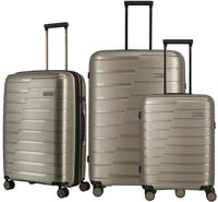 travelite Trolleyset "AIR BASE 3-teilig Reisekoffer Hartschale" mit TSA-Schloss und