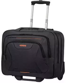 American Tourister At Work Laptop Bag with wheels 15.6" black/orange