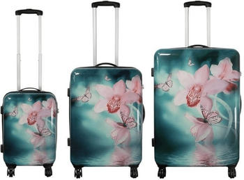 Monopol Orchid 4-Rollen-Trolley-Set 54/64/74 cm