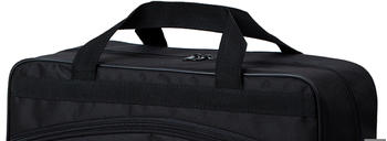 BambiniWelt Handgepäck-Reisetasche 40 x 25 x 20 cm schwarz/schwarz