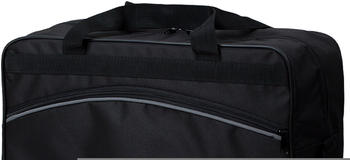 BambiniWelt Handgepäck-Reisetasche 40 x 30 x 20 cm schwarz/grau