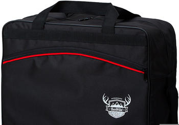 BambiniWelt Handgepäck-Reisetasche 40 x 30 x 20 cm schwarz/rot