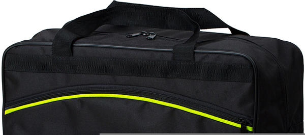 BambiniWelt Handgepäck-Reisetasche 40 x 25 x 20 cm schwarz/hellgrün