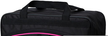 BambiniWelt Handgepäck-Reisetasche 40 x 25 x 20 cm schwarz/pink