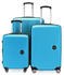 Hauptstadtkoffer Mitte 4-Rollen-Trolley Set 55/68/77 cm cyan blue