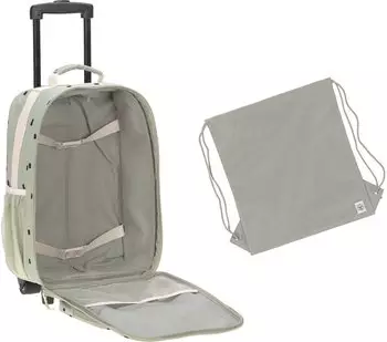 Lässig Happy Prints Kids Trolley olive – Praktische Aufteilung und viel Stauraum
