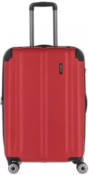 Travelite City 4-Rollen-Trolley 68 cm red