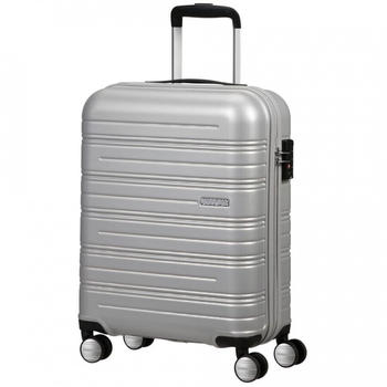 American Tourister High Turn 4-Rollen-Trolley 55 cm silver