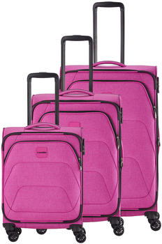 Travelite Adria 4-Rollen-Trolley Set 55/67/78 cm (080240) pink 17