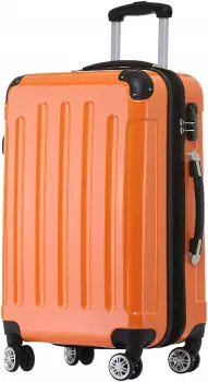 BEIBYE Koffer BEIBYE 4-Rollen-Trolley 76 cm (2048) orange
