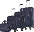 Travelite Miigo 4-Rollen-Trolley Set 55/67/77 cm & Boardcase (92740) deep sea blue