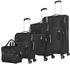 Travelite Miigo 4-Rollen-Trolley Set 55/67/77 cm & Boardcase (92740) night black