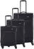 schwarz: Travelite Chios 4-Rollen-Trolley Set 55/67/78 cm (80040)