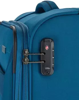 Travelite Chios 4-Rollen-Trolley 67 cm (80048) petrol – Praktische Ausstattung für jede Reise