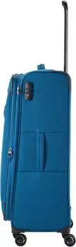 Travelite Chios 4-Rollen-Trolley 78 cm (80049) petrol – Robustes Material und durchdachte Ausstattung