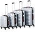 silber: Monzana Baseline 4-Rollen-Trolley Set 48/55/66/75 cm