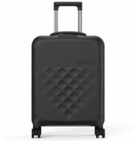 Rollink Vega 360 faltbarer 4-Rollen Kabinentrolley S 55 cm - Schwarz