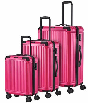 Travelite Cruise 4-Rollen-Trolley Set 3-tlg. (72640) pink