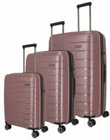 travelite Trolleyset "AIR BASE 3-teilig Reisekoffer Hartschale" mit TSA-Schloss und