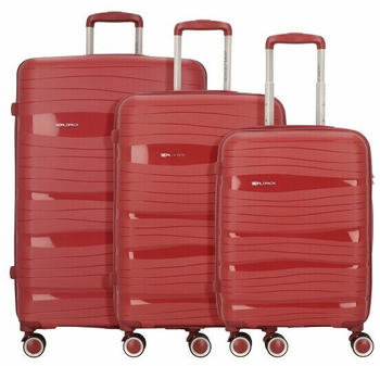 Worldpack Miami 4-Rollen-Trolley Set 3-tlg. wine red (10458-0300)