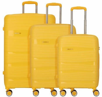Worldpack Miami 4-Rollen-Trolley Set 3-tlg. yellow (10458-0900)