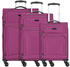 d & n Travel Line 9204 4-Rollen-Trolley Set 3-tlg. purple (9204-04)