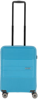 Travelite Wall 4-Rollen-Trolley 55 cm turquoise