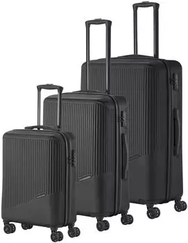 Travelite Bali 4-Rollen-Trolley Set 55/67/77 cm black