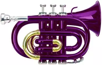Classic Cantabile Brass TT-400 Bb-Taschentrompete violett