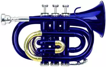 Classic Cantabile Brass TT-400 Bb-Taschentrompete blau