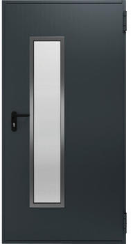 Hörmann Kellertür + Lichtausschnitt anthrazitgrau 1000x2000 mm Links/Rechts