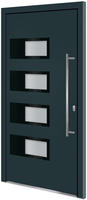 vidaXL Haust&uuml;r Anthrazit 100x200 cm Aluminium und PVC