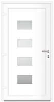 vidaXL Haust&uuml;r Wei&szlig; 110x210 cm Aluminium und PVC