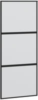 vidaXL Schiebet&uuml;r Schwarz 90x205 cm Hartglas und Aluminium