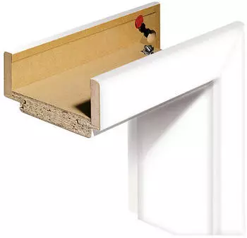 Pertura CPL Komplettzarge wei&szlig; Links 198,5 x 86 x 12 cm