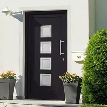vidaXL Haustür + Handgriff-Set 3 Schlüssel Montageset Anthrazit 98x208cm
