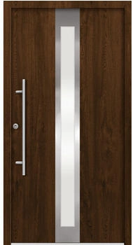 Splendoor Sicherheitshaustür RHODOS Prime RC2 Aluminium nussbaum braun