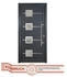 Hornbach Haustür Signum Modell 1 Aluminium weiß-titan 950 x 2110 mm rechts