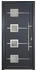 Hornbach Haustür Signum Modell 1 Aluminium weiß-titan 950 x 2110 mm rechts
