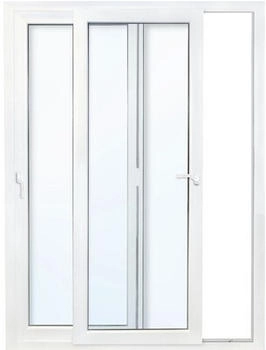 Meeth Schiebetür Kunststoff weiß 1950 x 2100 mm