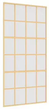 vidaXL Schiebetür Golden Matt ESG-Glas und Aluminium (155177)