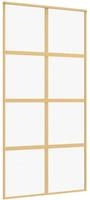 vidaXL Schiebet&uuml;r Golden 102,5x205 cm ESG-Klarglas und Aluminium