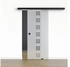 Pertura Komplettset Glera Carré 01 900x2175 mm inkl.Beschlag Selir Aluminium schwarz riffmuschel