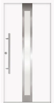 Splendoor ATHENE Aluminium 1100x2100 mm NCS S 0500-N Weiß DIN Rechts (nach innen öffnend) RC 2 inkl. Beschlagset und Profilzylinder mit 3 Schlüssel