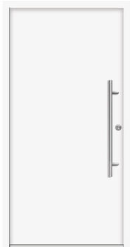 Splendoor APOLLON Aluminium 1100x2100 mm NCS S 0500-N Weiß DIN Links (nach innen öffnend) inkl. Beschlagset und Profilzylinder mit 6 Schlüssel