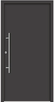 Splendoor APOLLON Aluminium 1100x2100 mm Anthrazitgrau DIN Rechts (nach innen öffnend) inkl. Beschlagset und Profilzylinder mit 6 Schlüssel