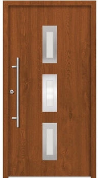 Splendoor ARTEMIS Aluminium 1100x2100 mm Golden Oak DIN Links (nach innen öffnend) RC 2 inkl. Beschlagset und Profilzylinder mit 3 Schlüssel