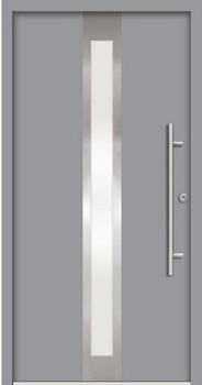 Splendoor ATHENE Aluminium 1100x2100 mm NCS S 6502-B (Grau) DIN Links (nach innen öffnend) RC 2 inkl. Beschlagset und Profilzylinder mit 3 Schlüssel